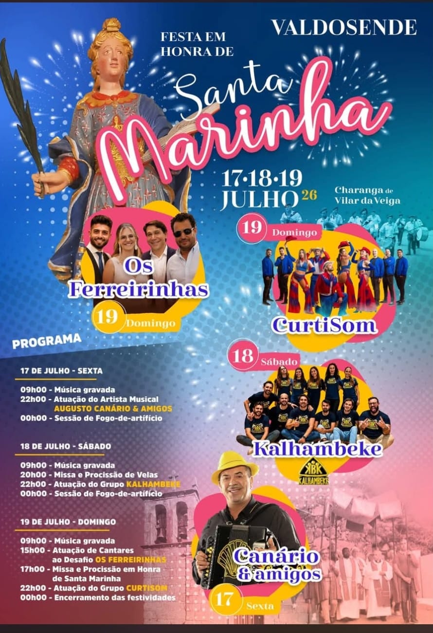 Cartaz de Festa em Honra de Santa Marinha
