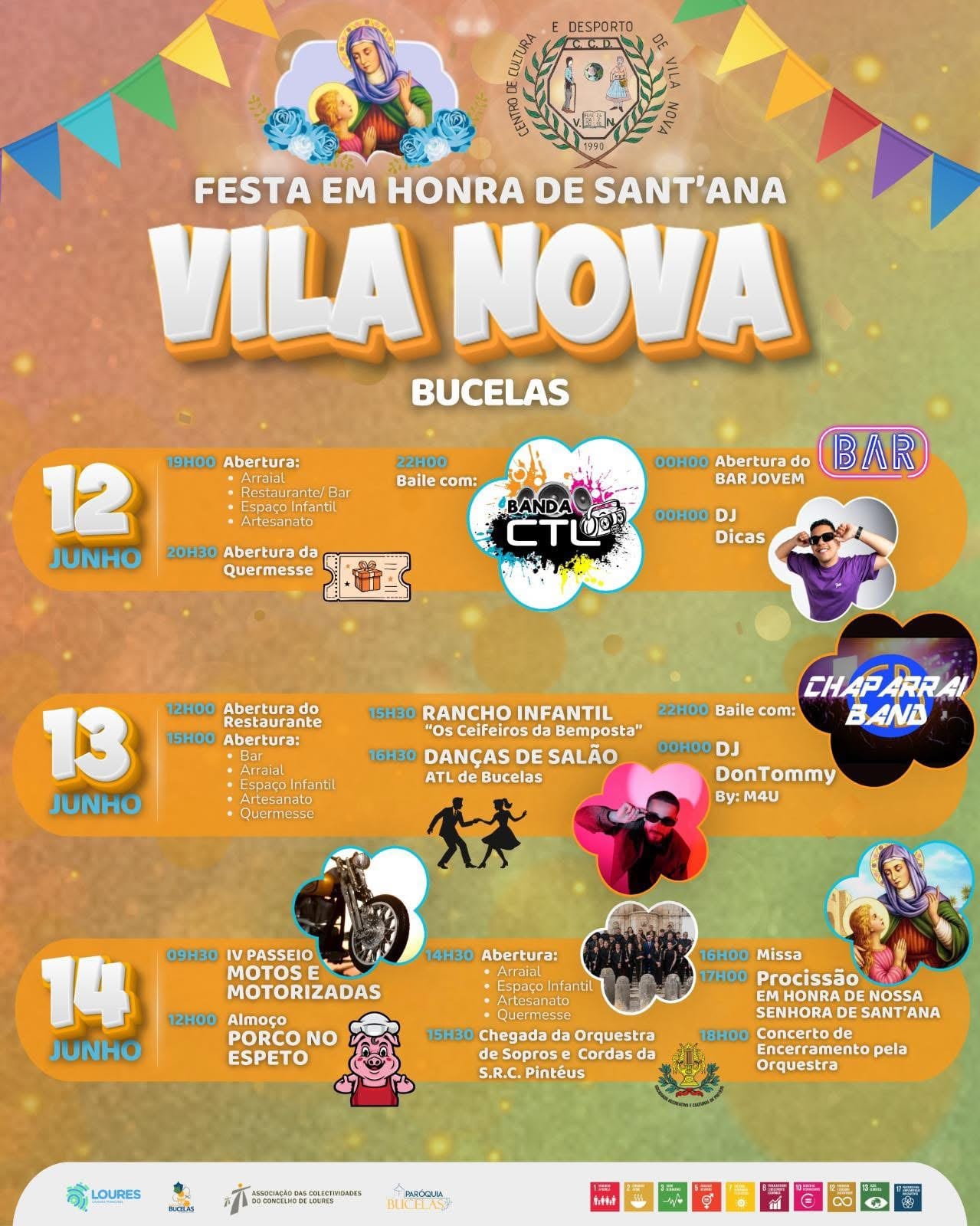 Cartaz de Festa em Honra de Sant'Ana