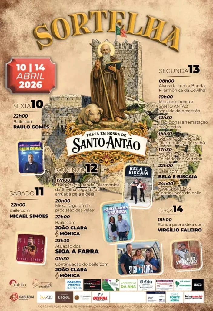 Cartaz de Festa em Honra de Santo Antão