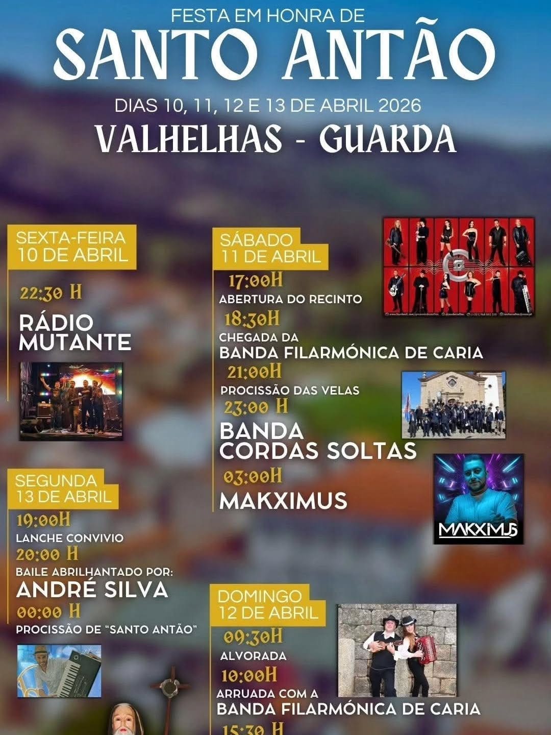 Cartaz de Festa em Honra de Santo Antão