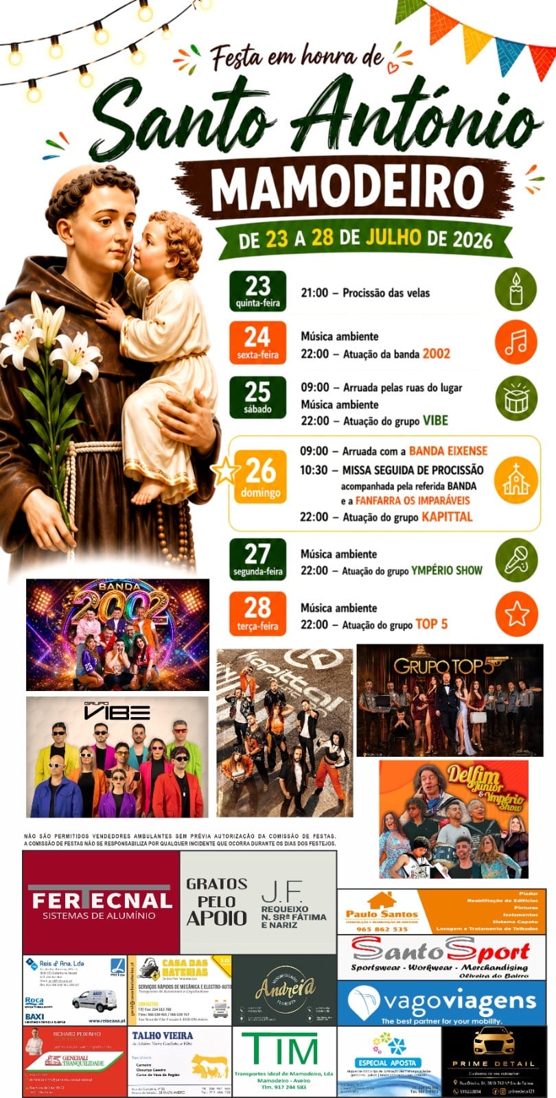 Cartaz de Festa em Honra de Santo António