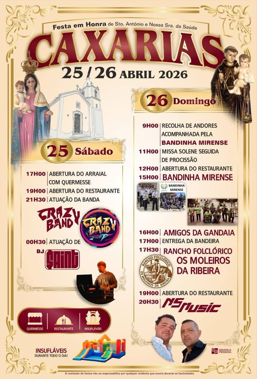 Cartaz de Festa em Honra de Santo António e N.ª Sr.ª da Saúde
