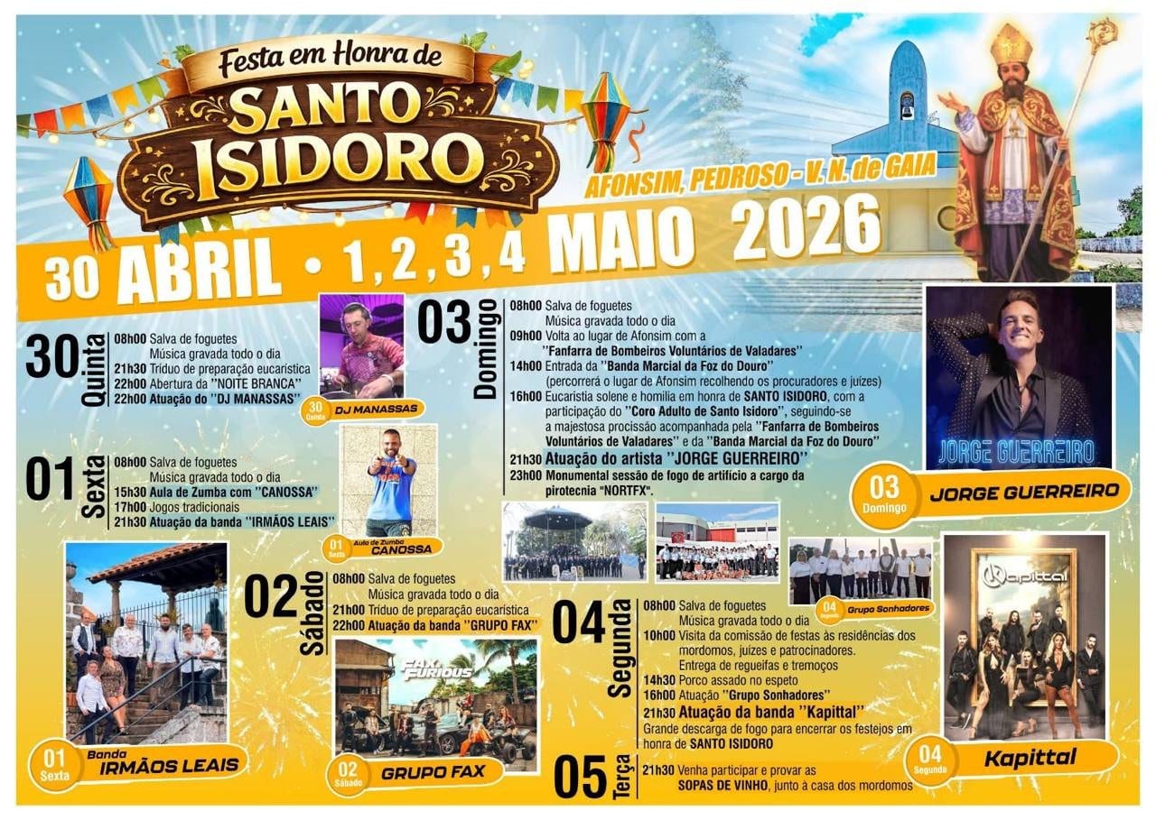 Cartaz de Festa em Honra de Santo Isidoro