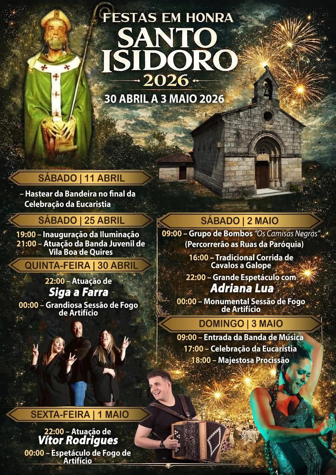 Cartaz de Festa em Honra de Santo Isidoro