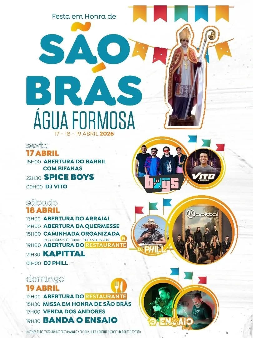 Cartaz de Festa em Honra de São Brás