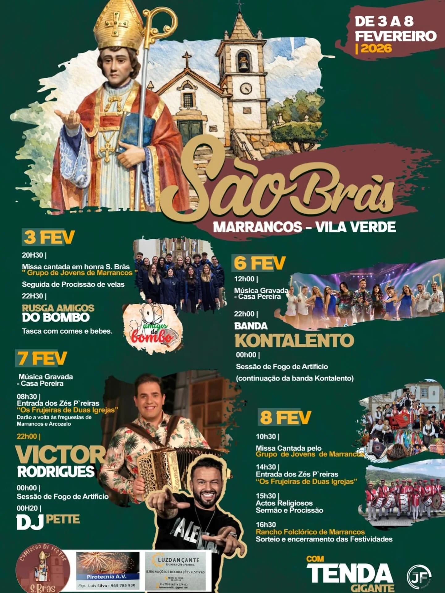 Cartaz de Festa em Honra de São Brás