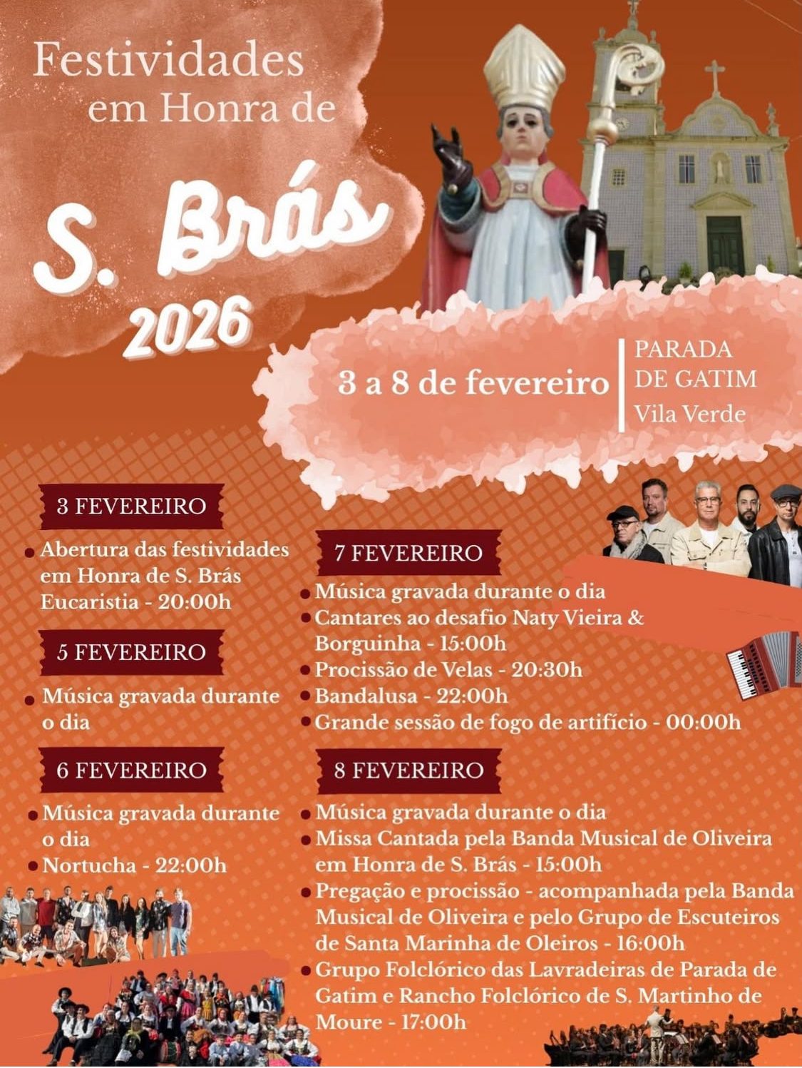 Cartaz de Festa em Honra de São Brás