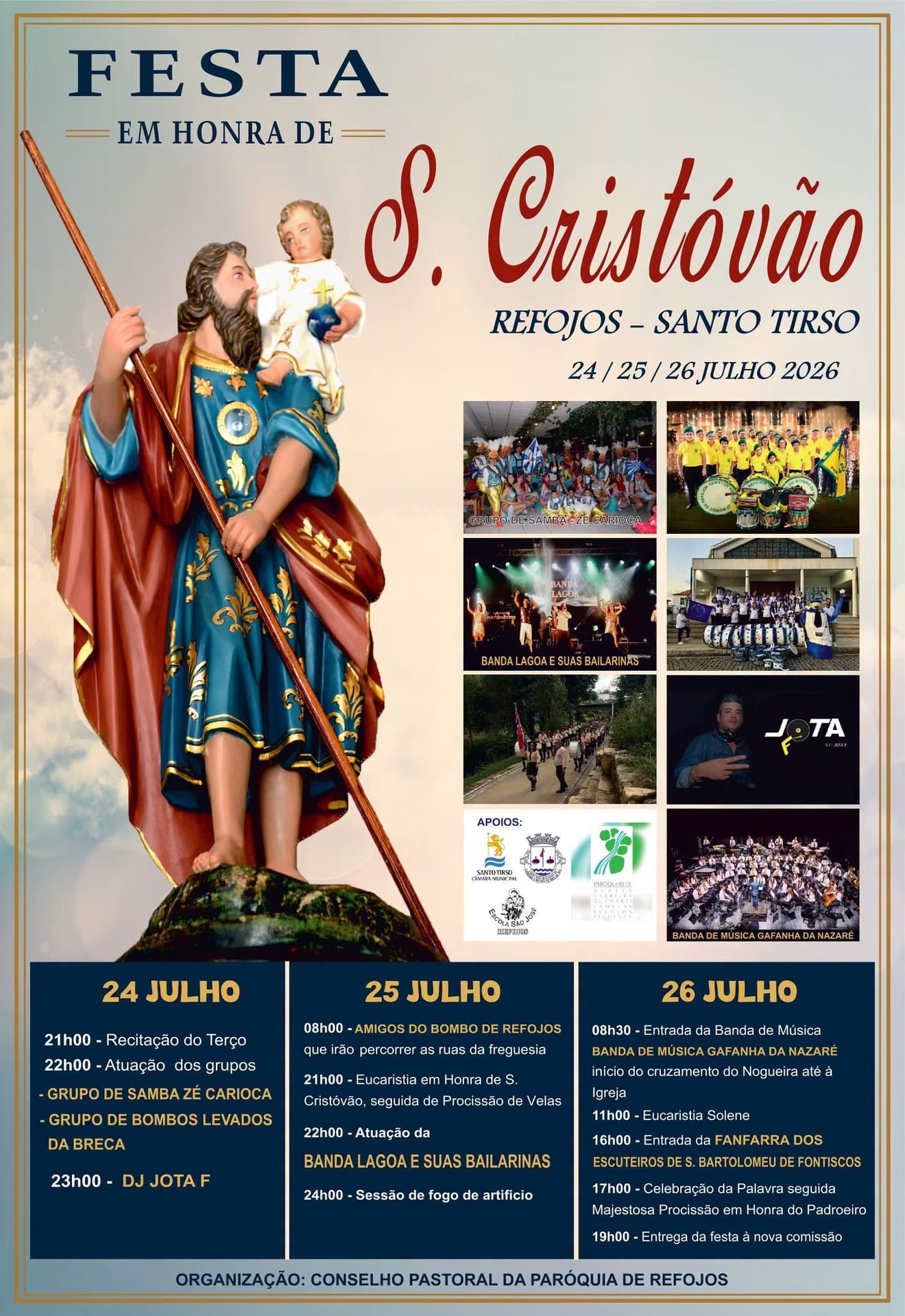 Cartaz de Festa em Honra de São Cristóvão