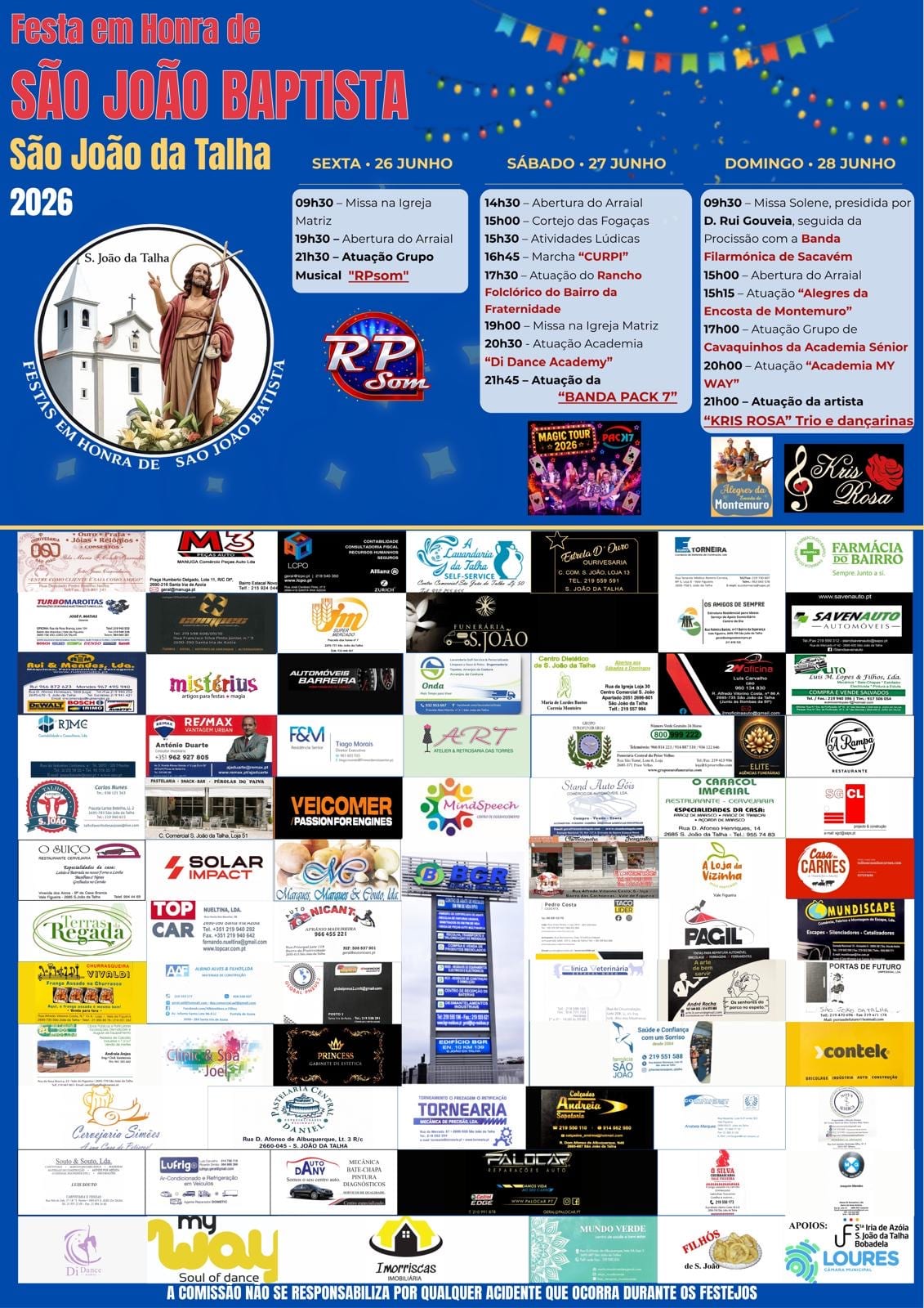 Cartaz de Festa em Honra de São João Baptista