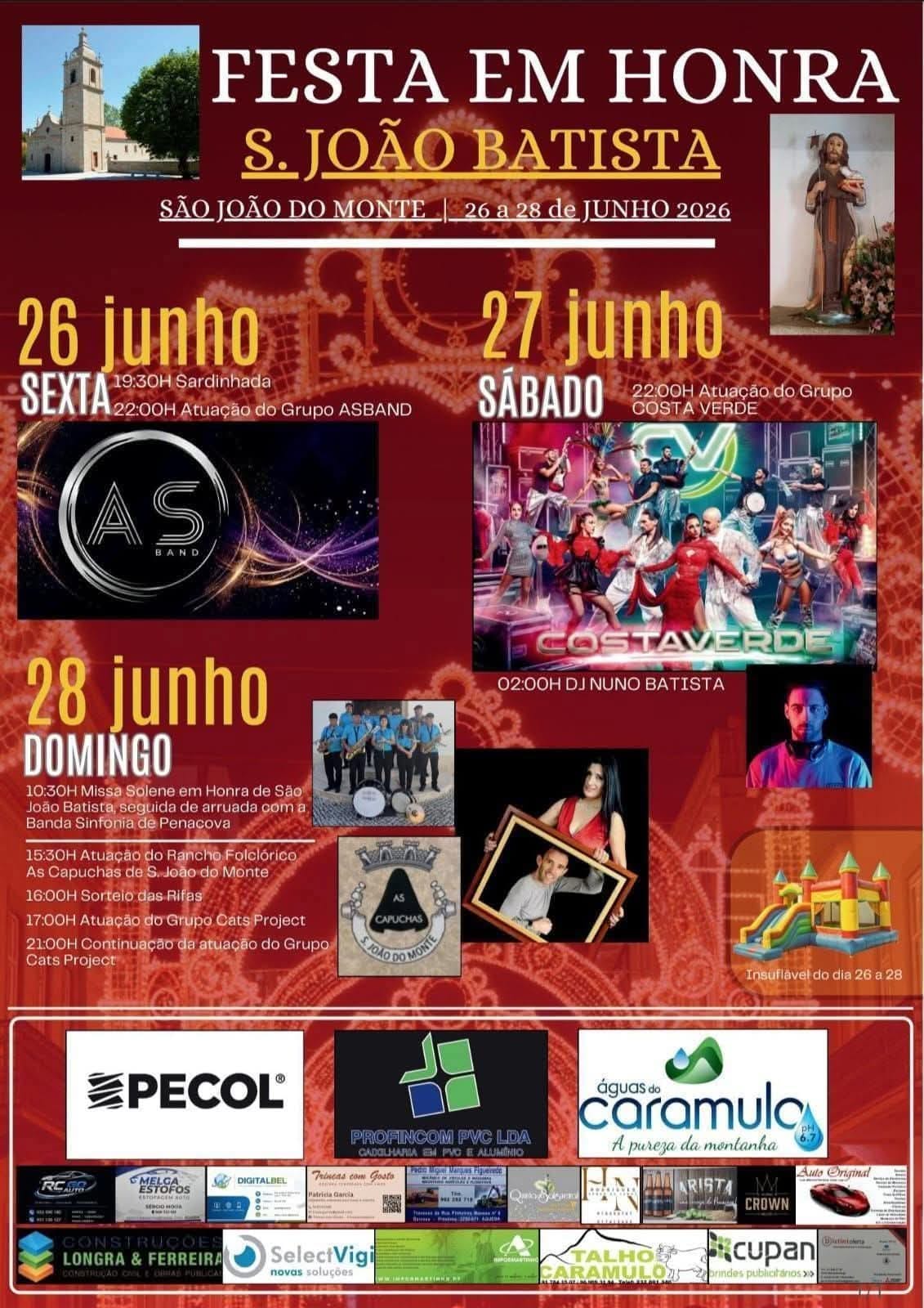 Cartaz de Festa em Honra de São João Batista