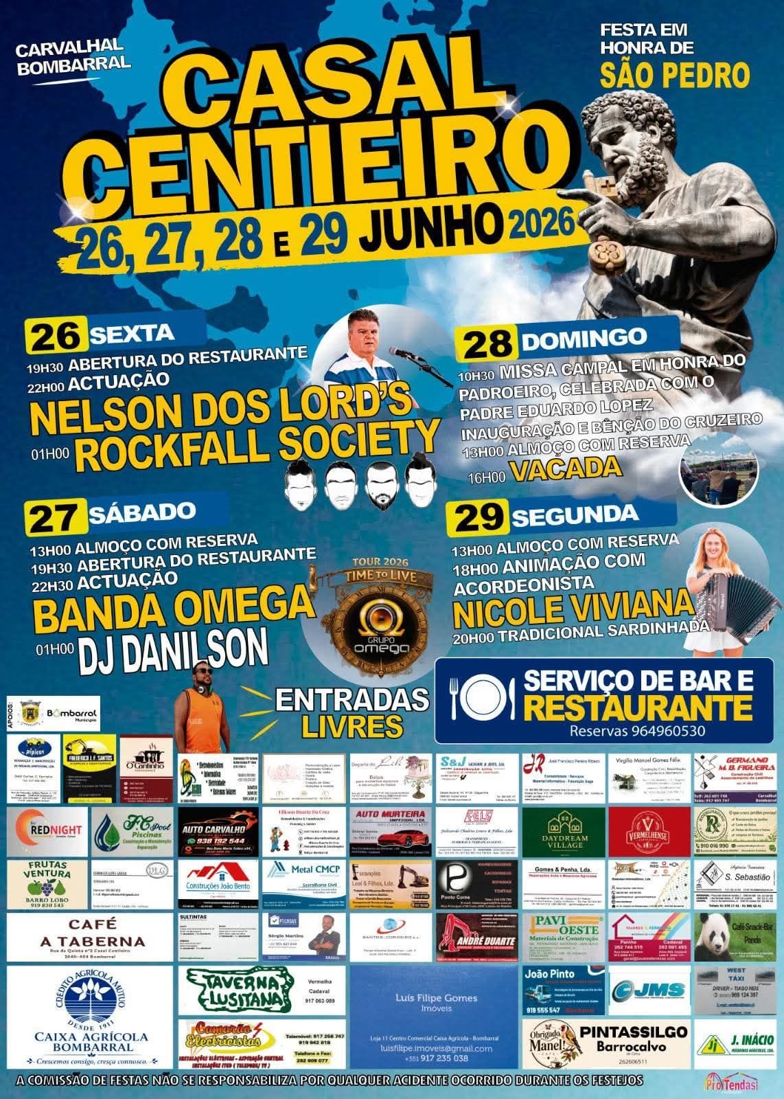 Cartaz de Festa em Honra de São Pedro