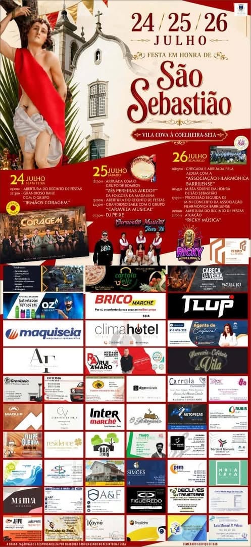 Cartaz de Festa em Honra de São Sebastião