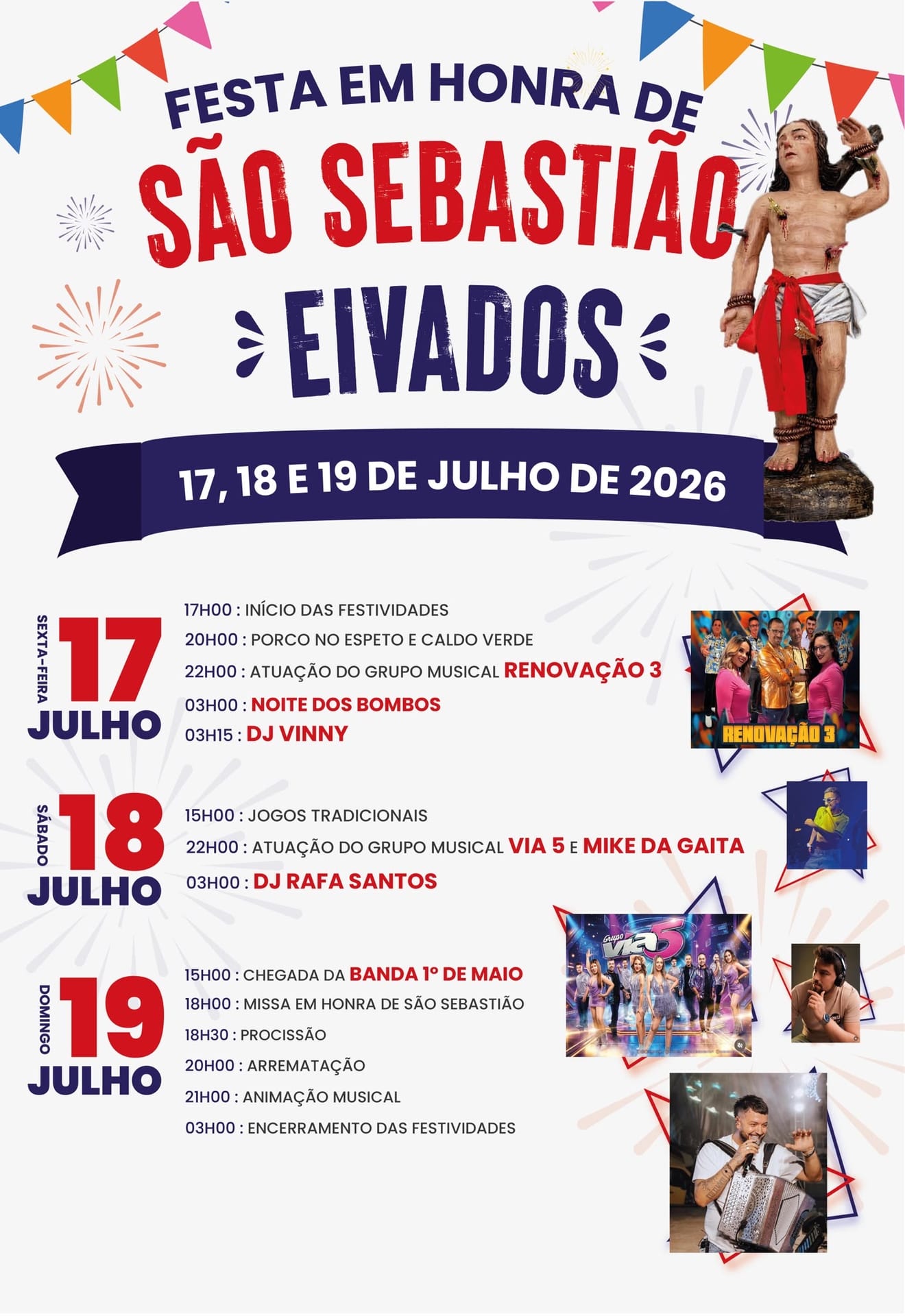 Cartaz de Festa em Honra de São Sebastião