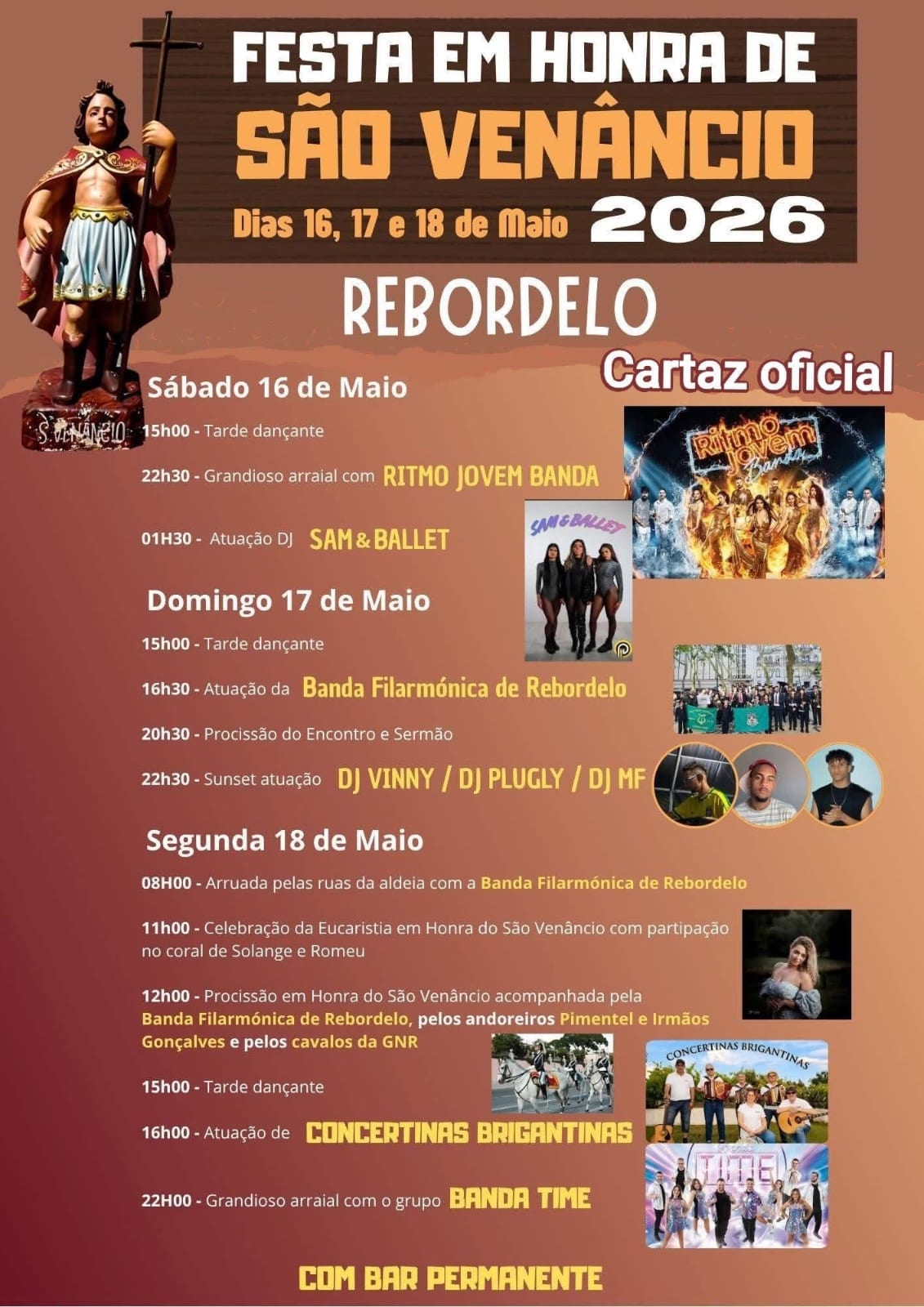 Cartaz de Festa em Honra de São Venâncio
