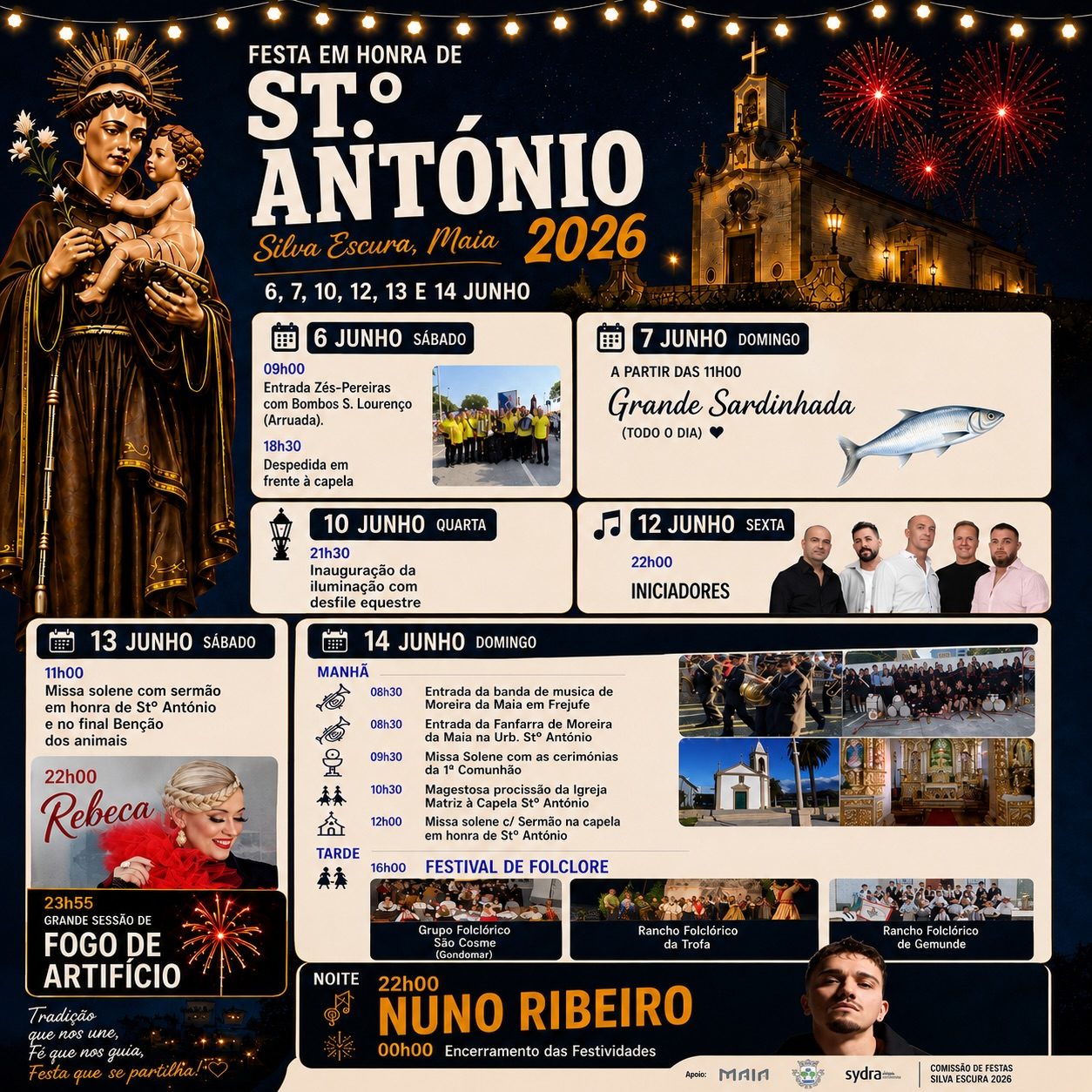 Cartaz de Festa em Honra de St.° António