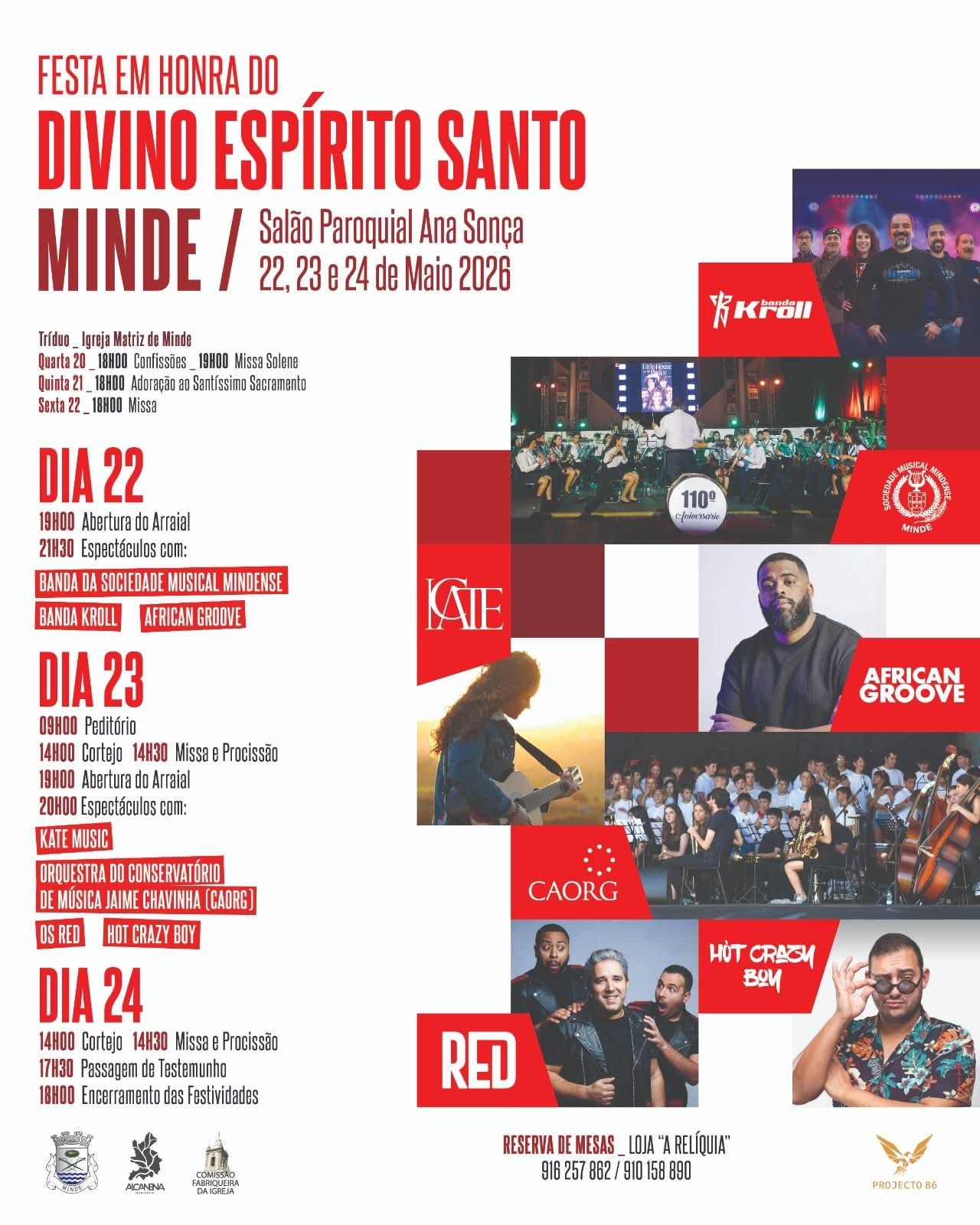 Cartaz de Festa em Honra do Divino Espírito Santo