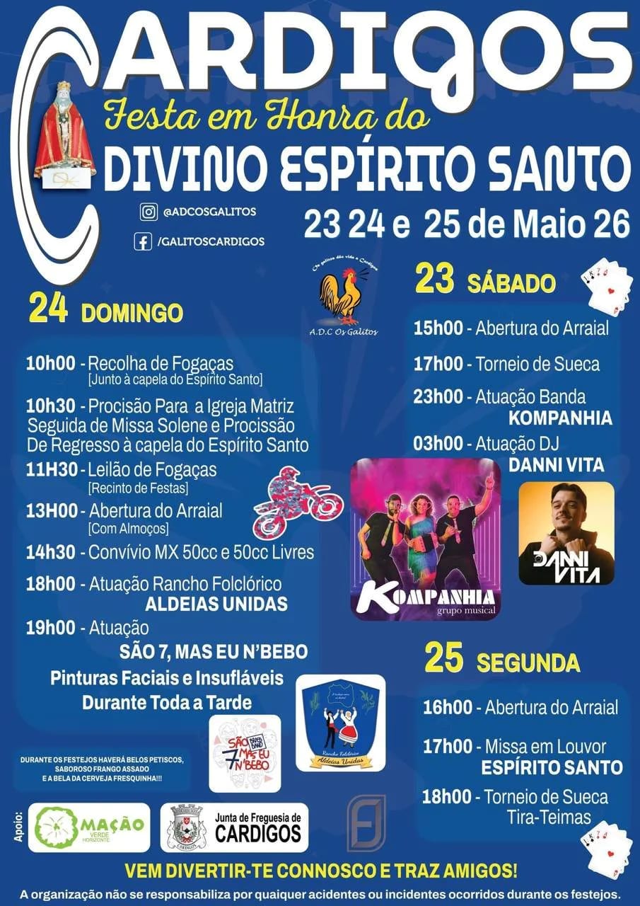 Cartaz de Festa em Honra do Divino Espírito Santo