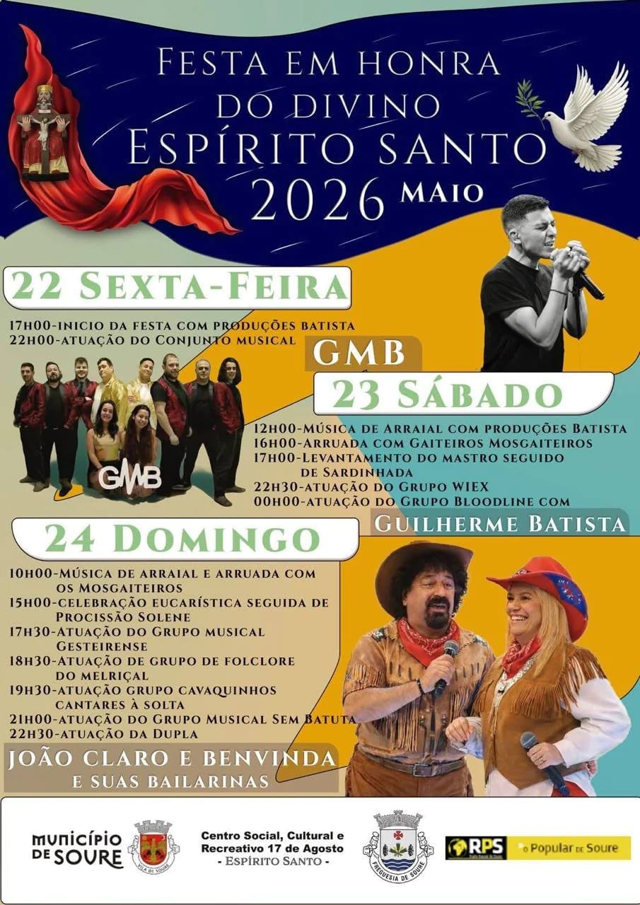 Cartaz de Festa em Honra do Divino Espírito Santo