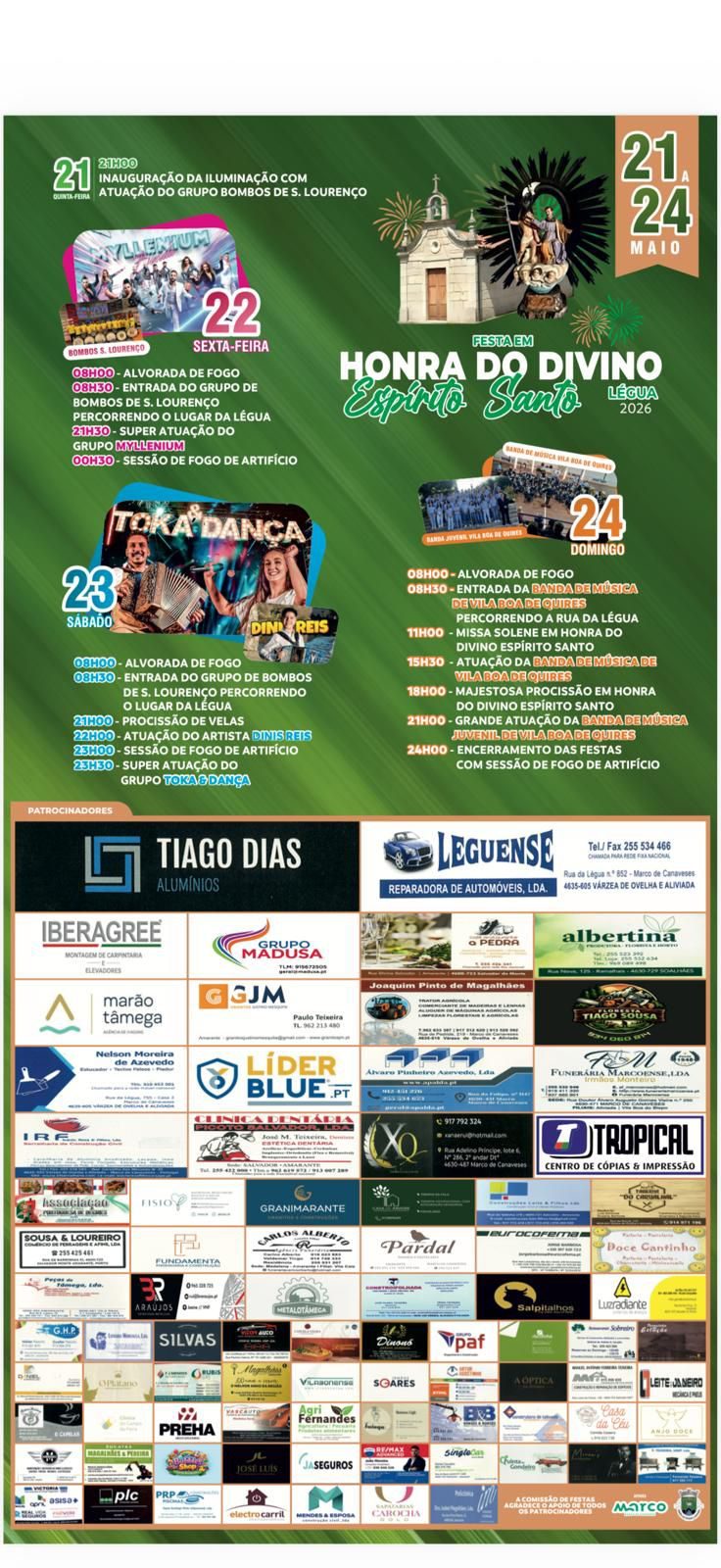 Cartaz de Festa em Honra do Divino Espírito Santo