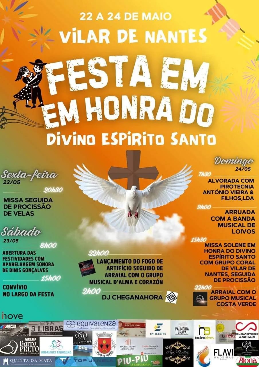 Cartaz de Festa em Honra do Divino Espírito Santo 
