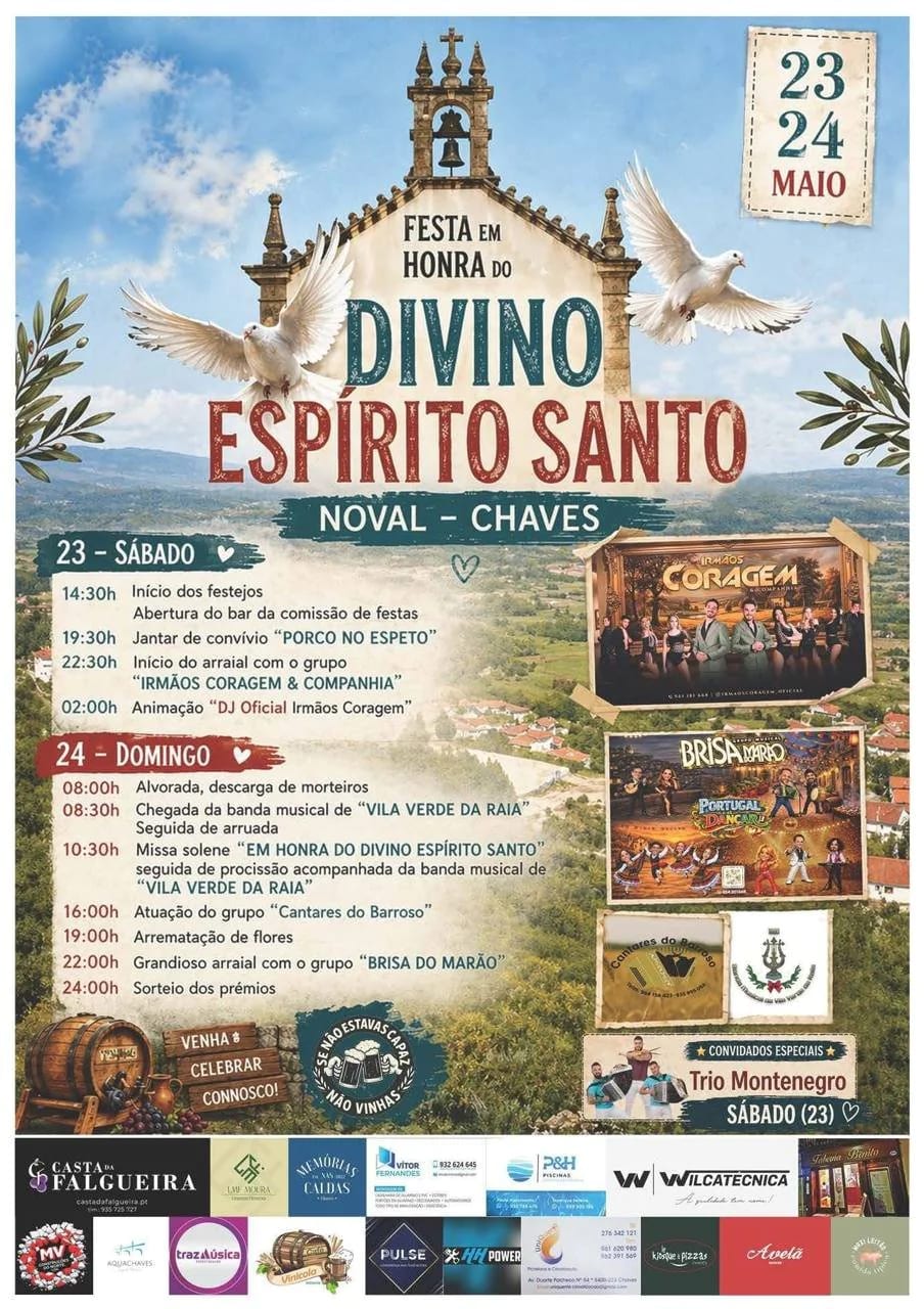 Cartaz de Festa em Honra do Divino Espírito Santo
