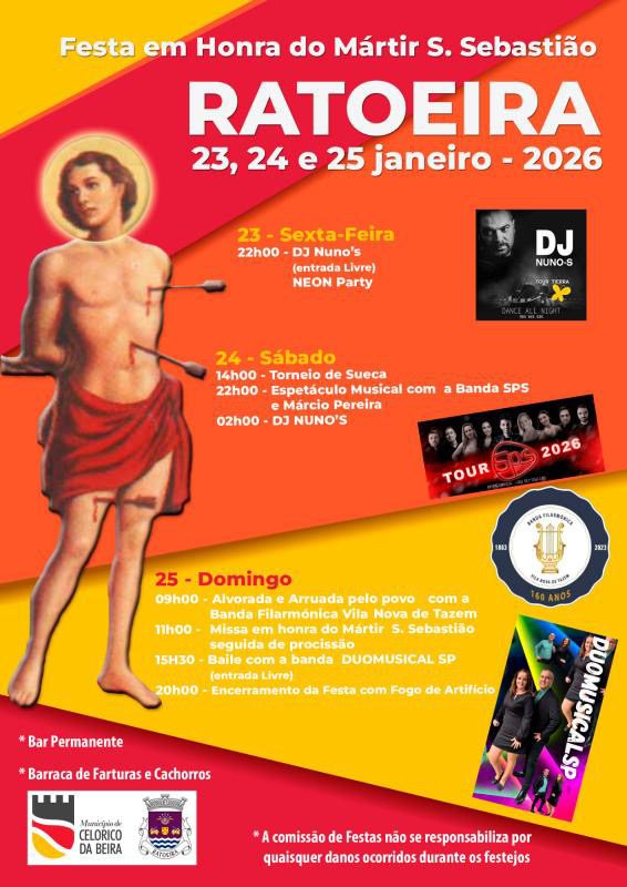 Cartaz de Festa em Honra do Mártir São Sebastião
