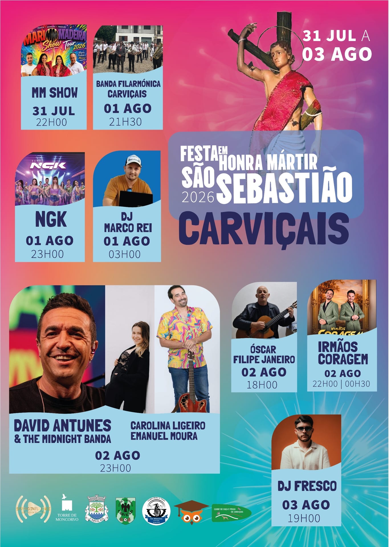 Cartaz de Festa em Honra do Mártir São Sebastião