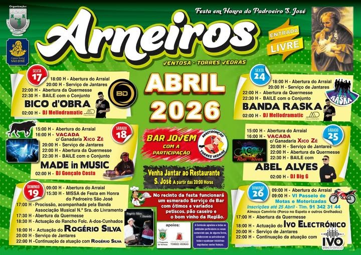Cartaz de Festa em Honra do Padroeiro S. José