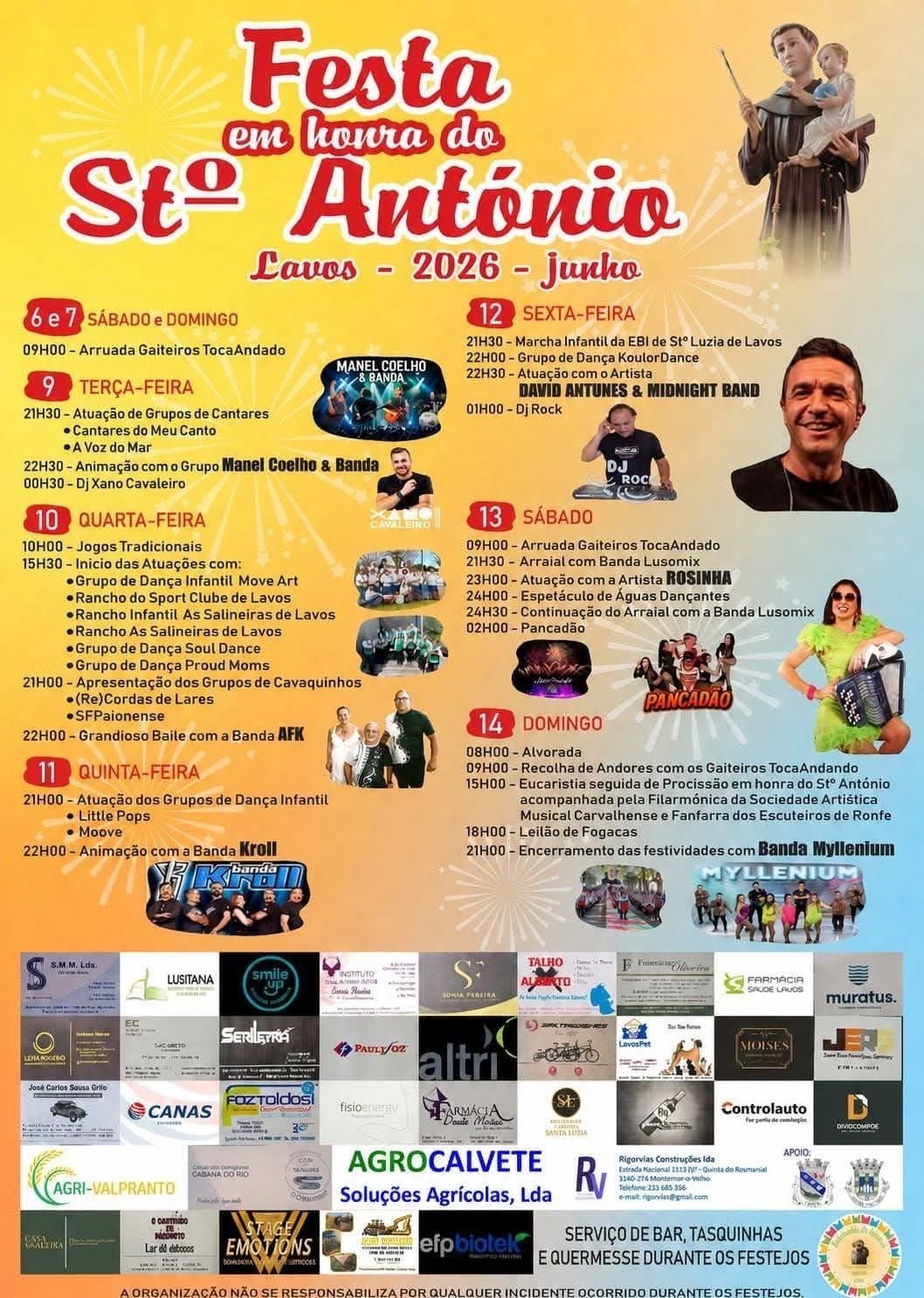 Cartaz de Festa em Honra do Santo António
