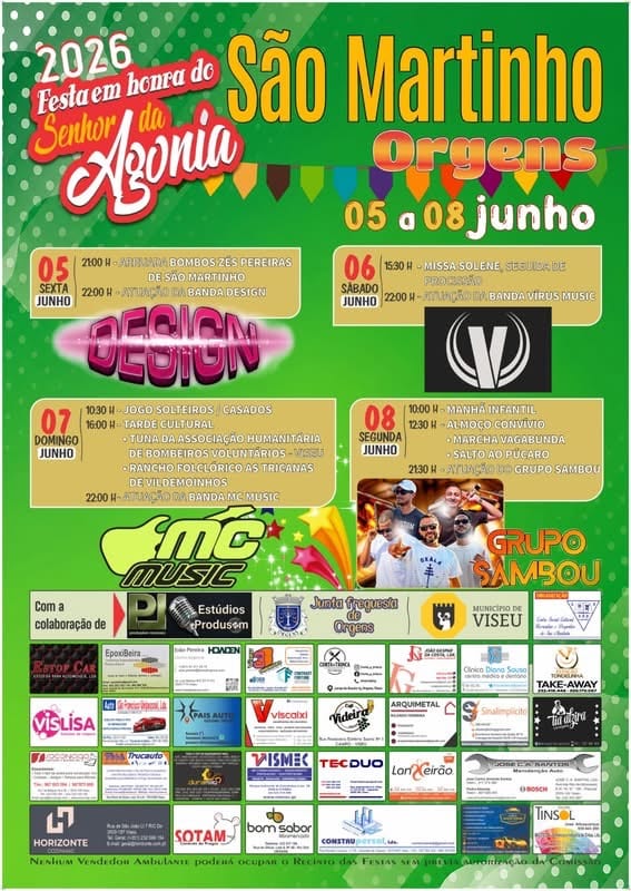 Cartaz de Festa em Honra do Senhor da Agonia