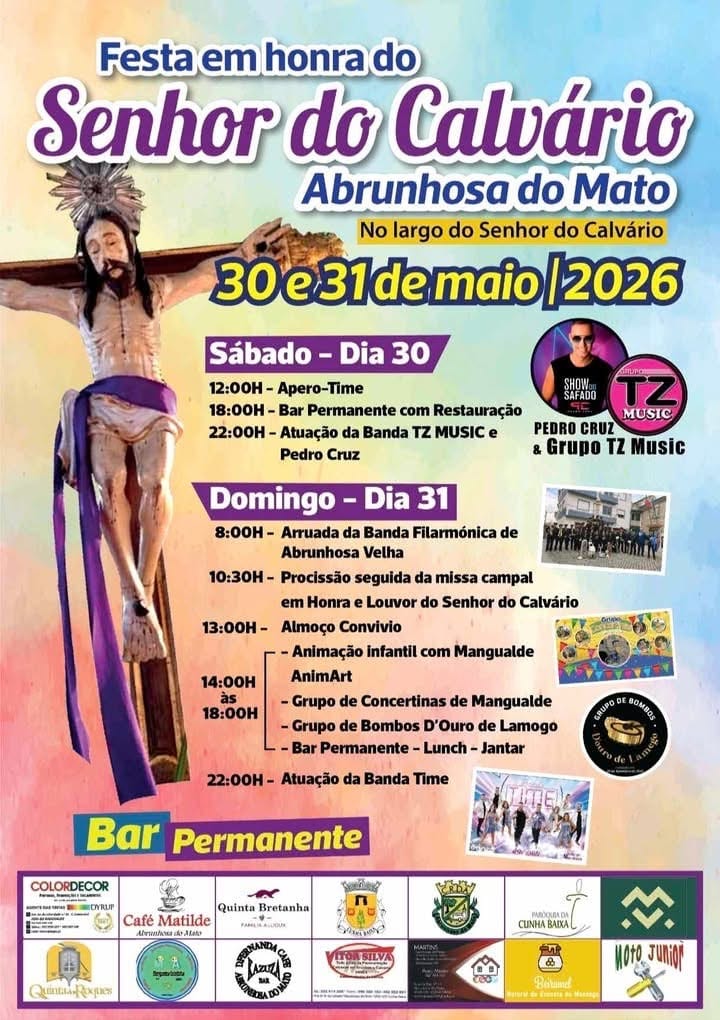 Cartaz de Festa em Honra do Senhor do Calvário