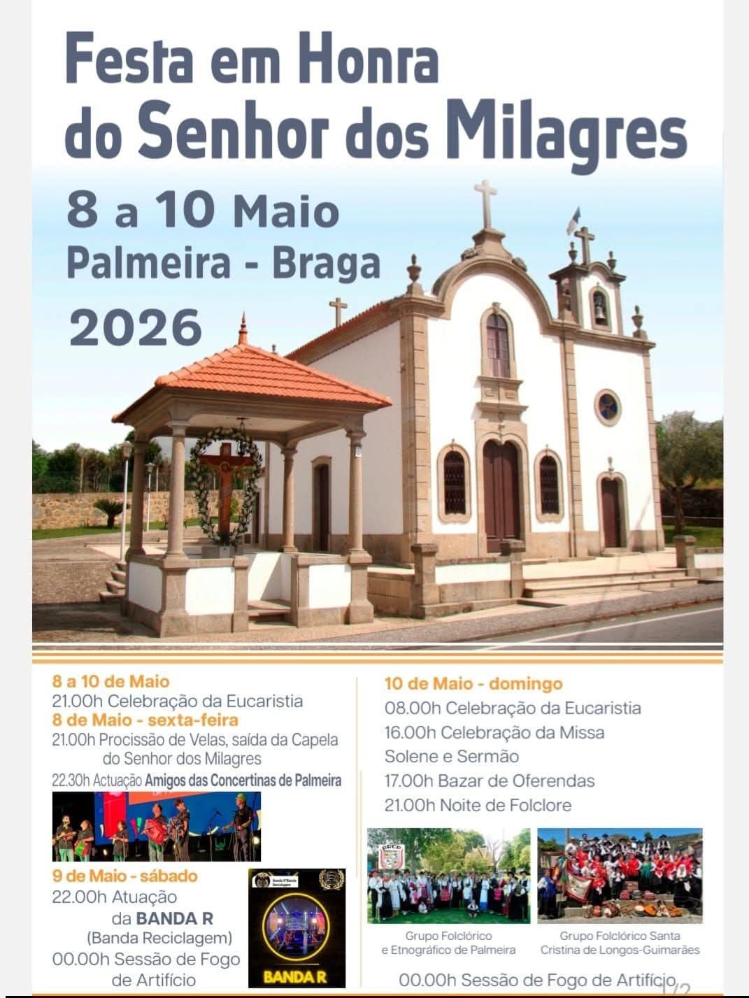 Cartaz de Festa em Honra do Senhor dos Milagres
