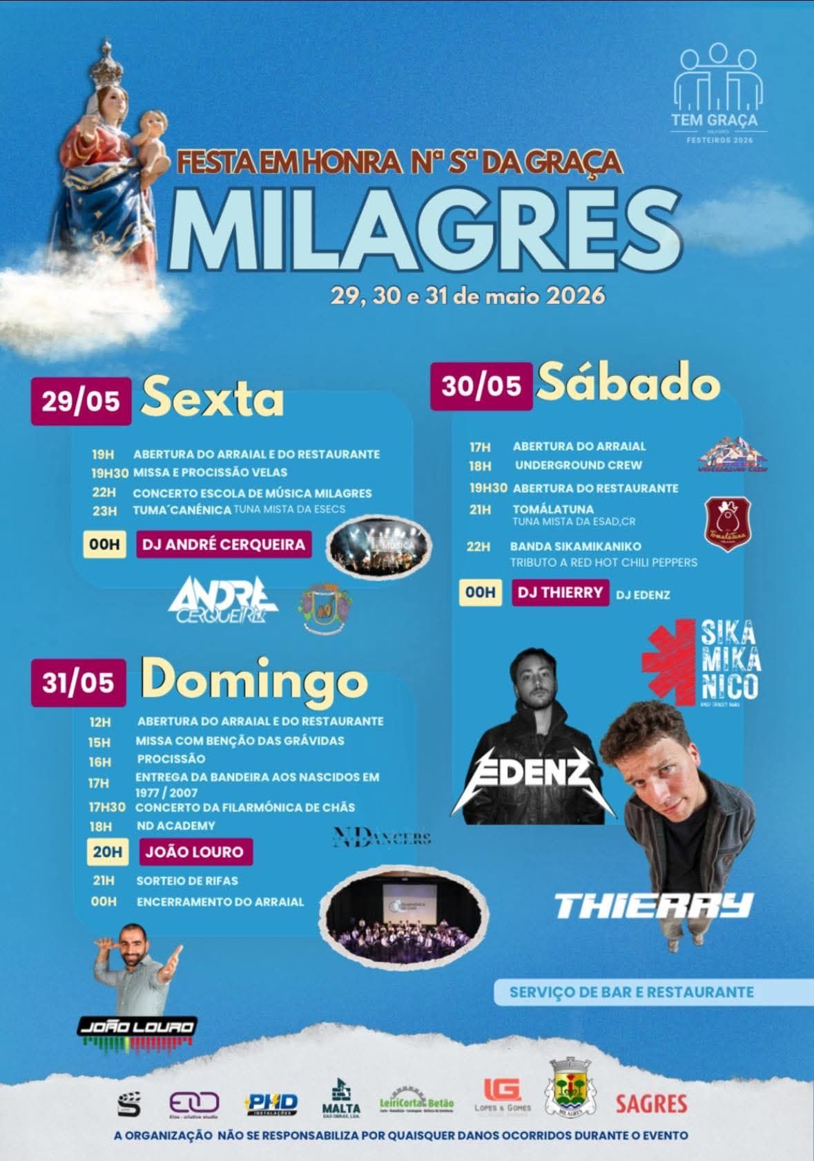 Cartaz de Festa em Honra N.ª Sr.ª da Graça