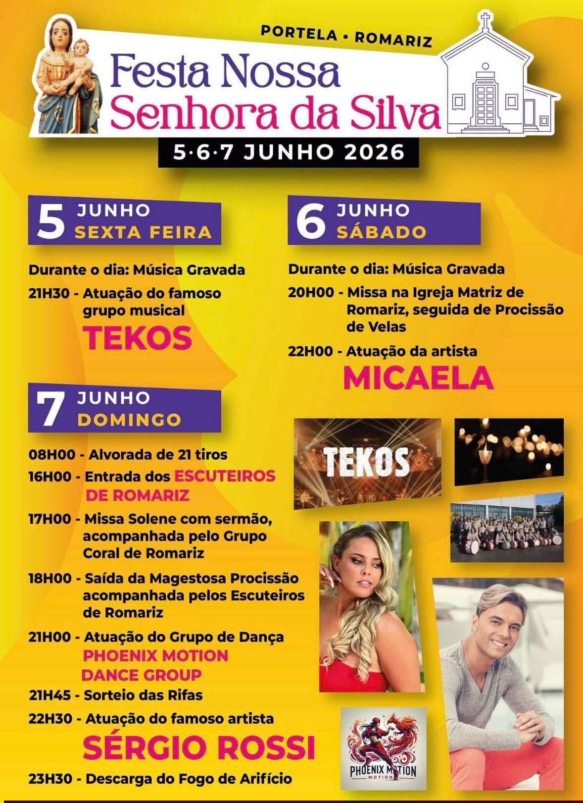 Cartaz de Festa N.ª Sr.ª da Silva