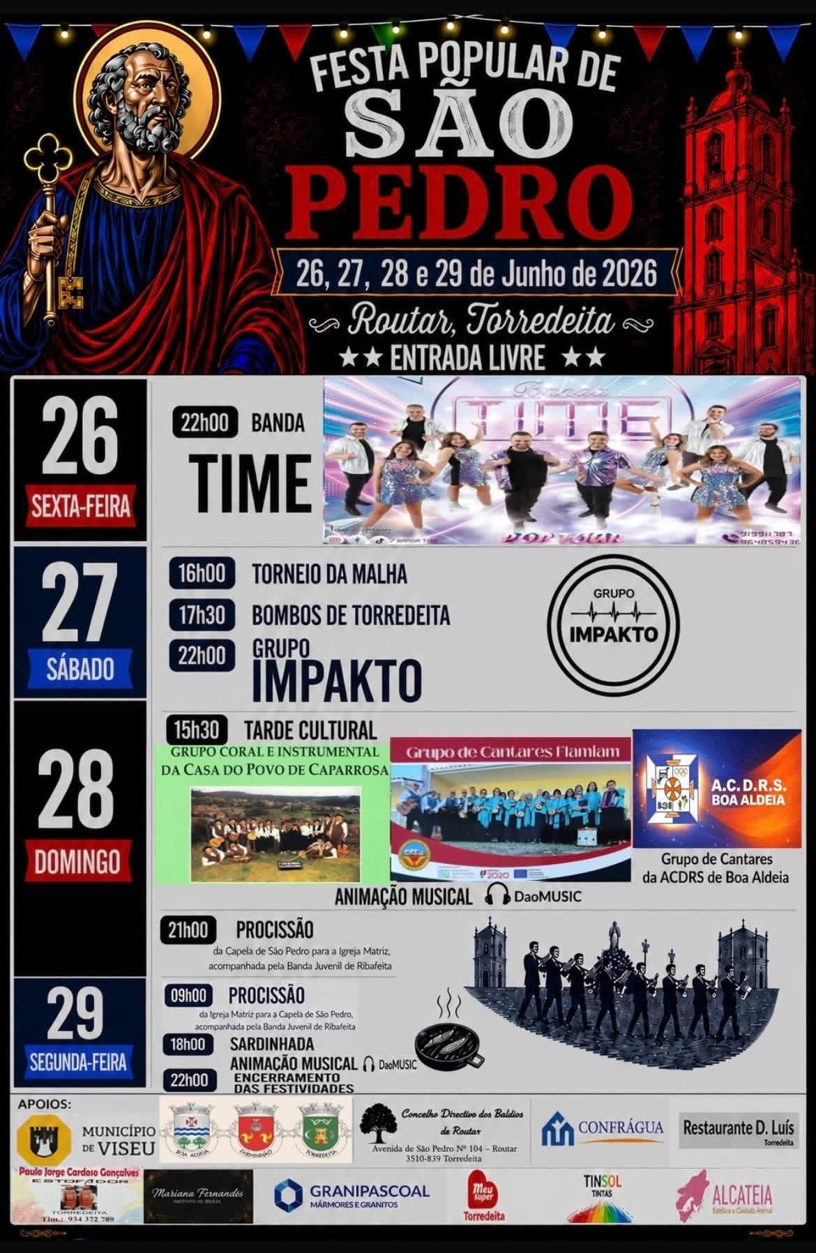 Cartaz de Festa Popular de São Pedro