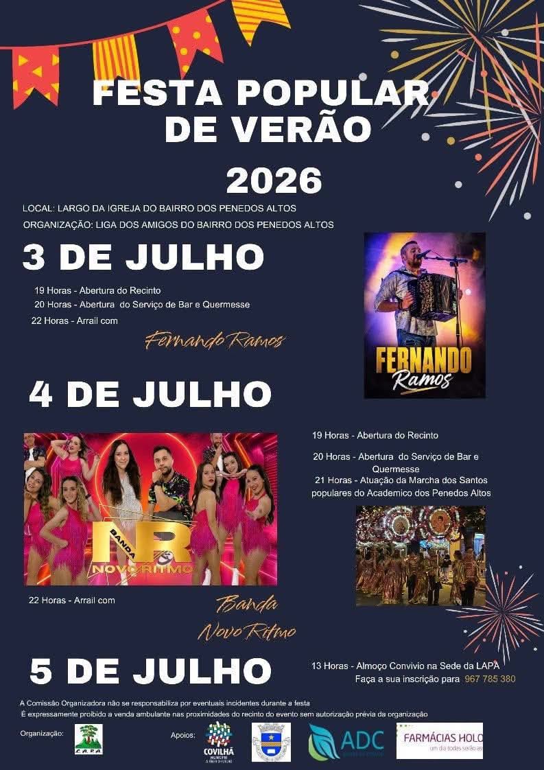 Cartaz de Festa Popular de Verão