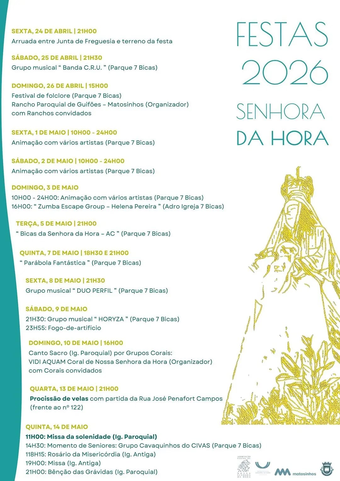 Cartaz de Festas 2026 da Senhora da Hora