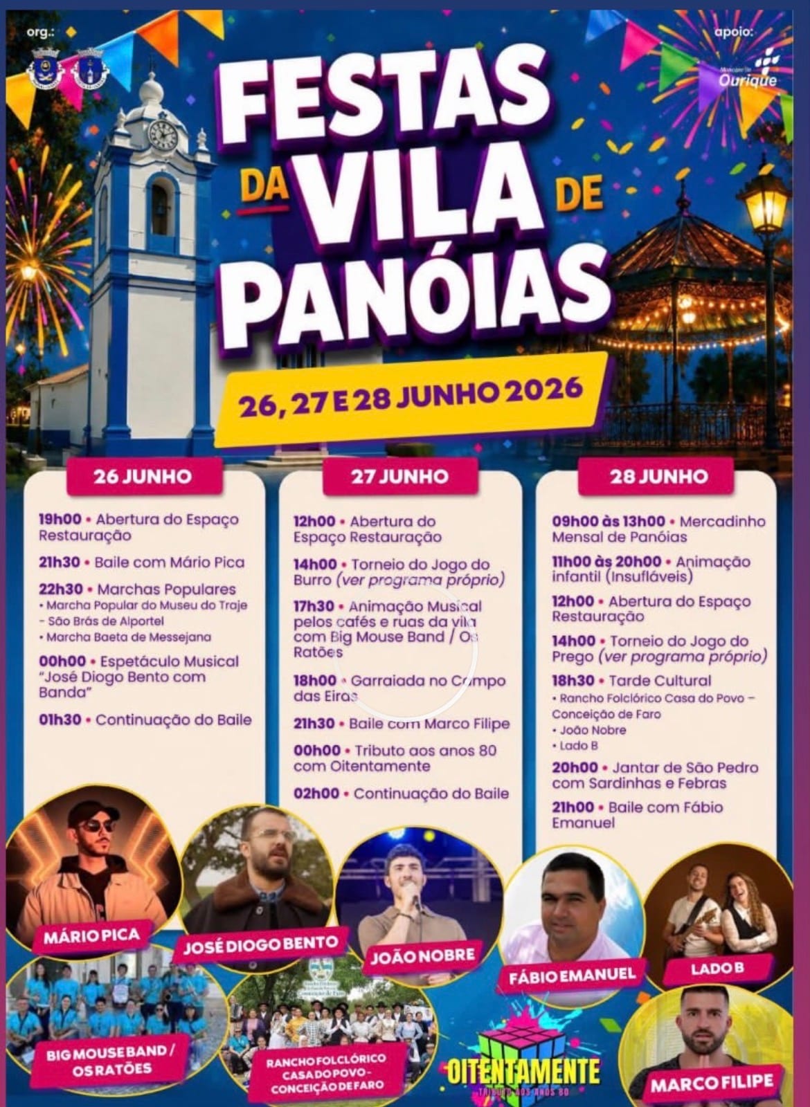 Cartaz de Festas da Vila de Panóias
