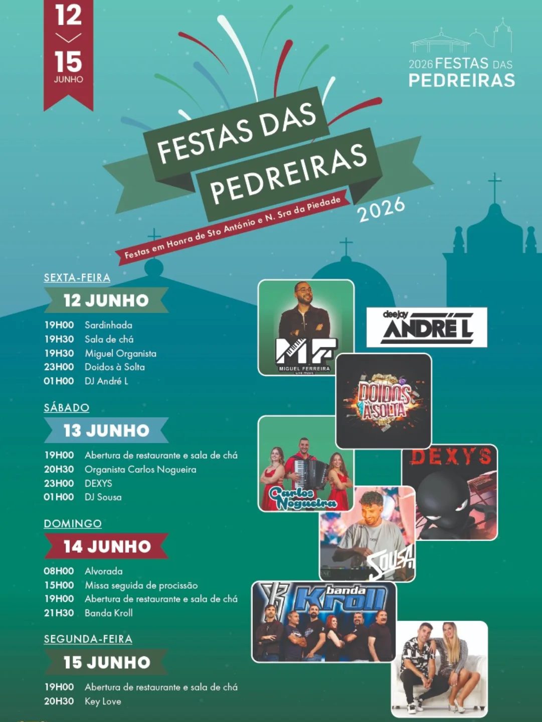 Cartaz de Festas das Pedreiras