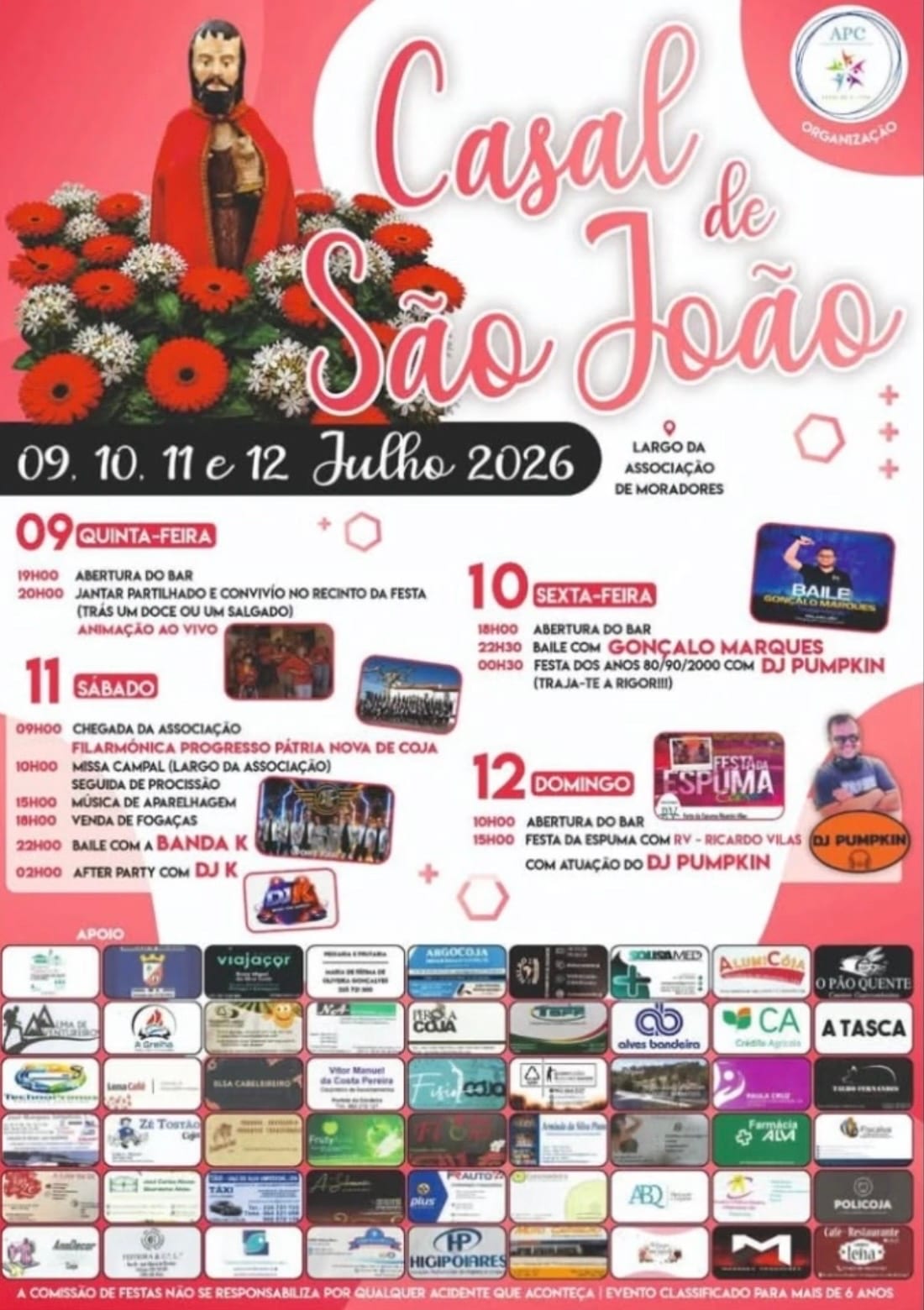 Cartaz de Festas de Casal de São João