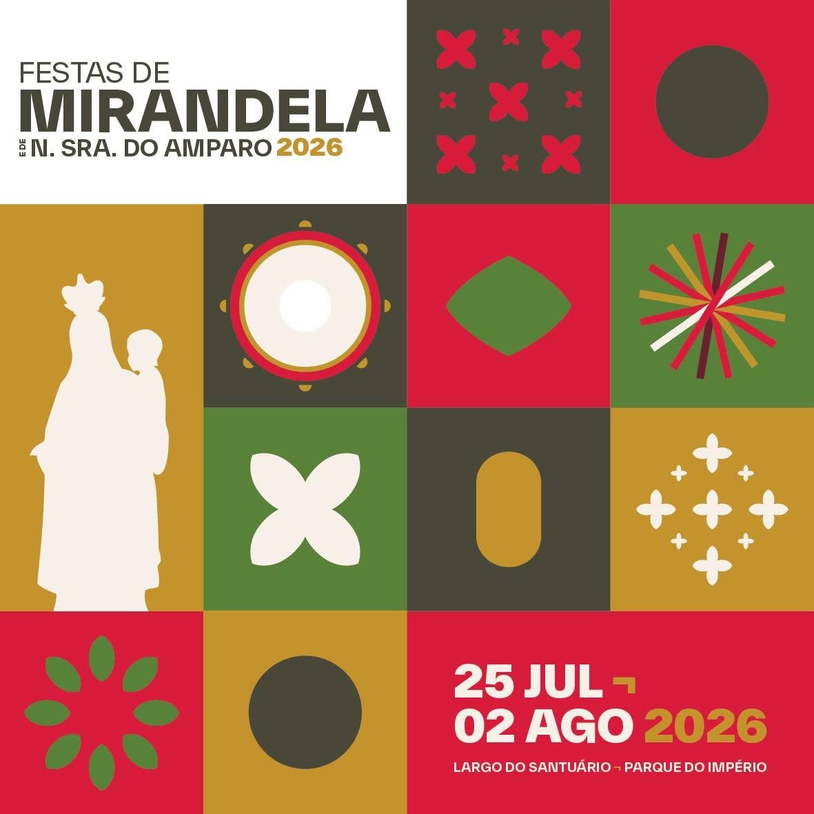 Cartaz de Festas de Mirandela e de N.ª Sr.ª do Amparo