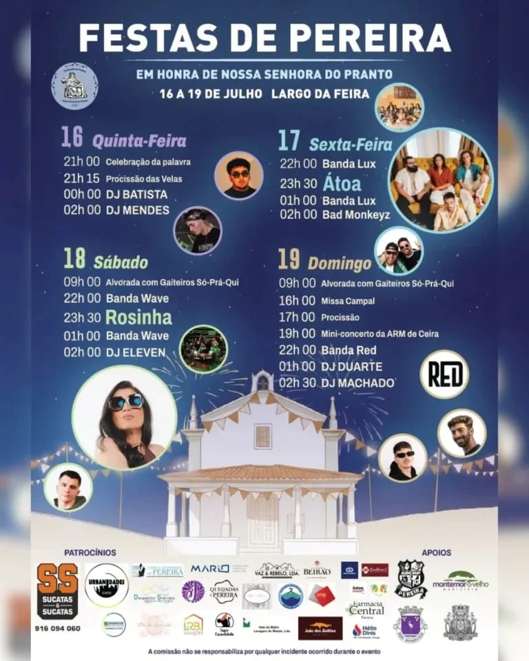 Cartaz de Festas de N.ª Sr.ª do Pranto