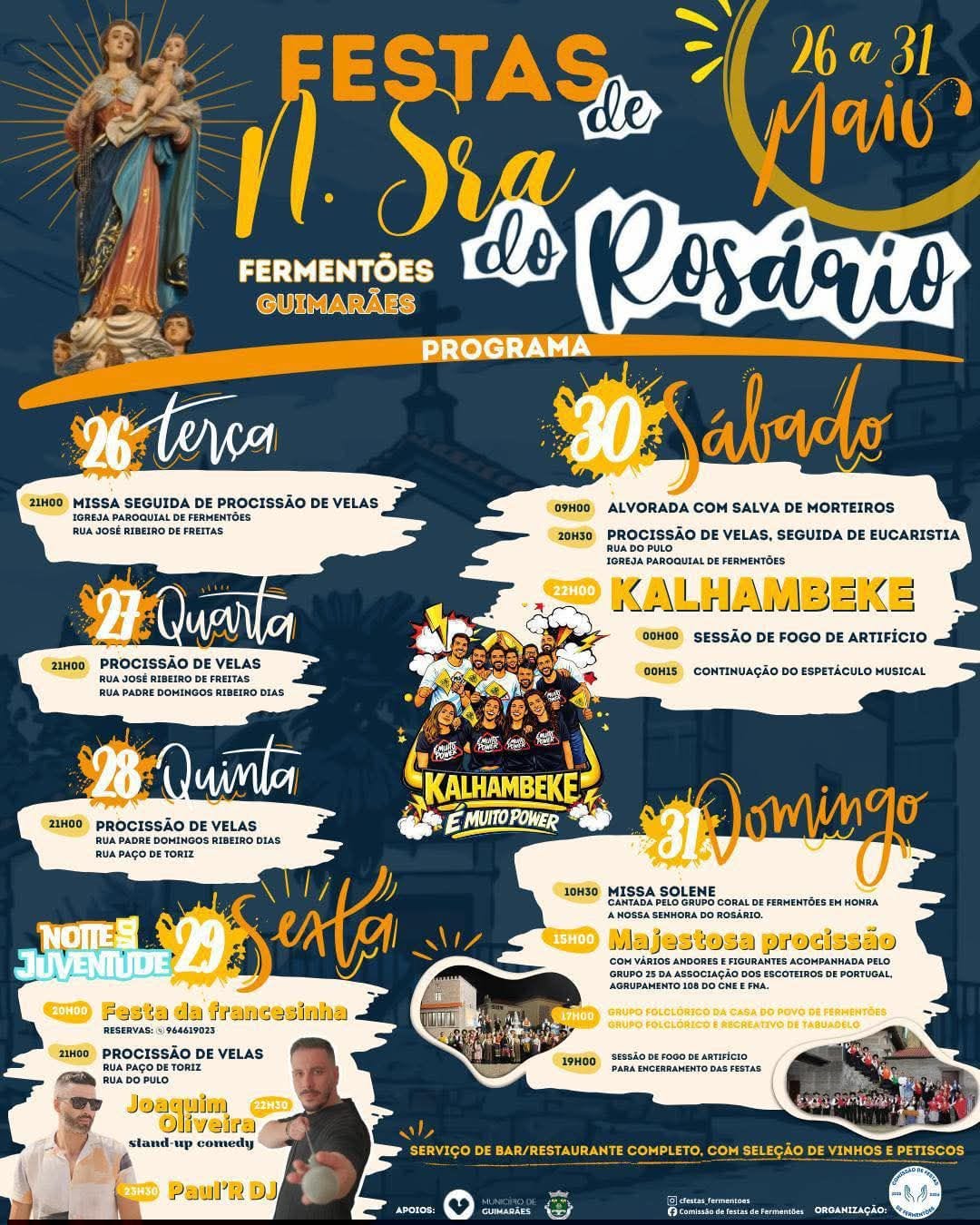 Cartaz de Festas de N.ª Sr.ª do Rosário