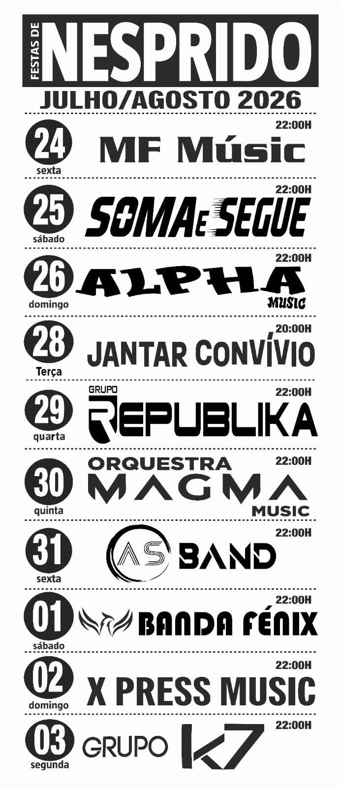 Cartaz de Festas de Nesprido