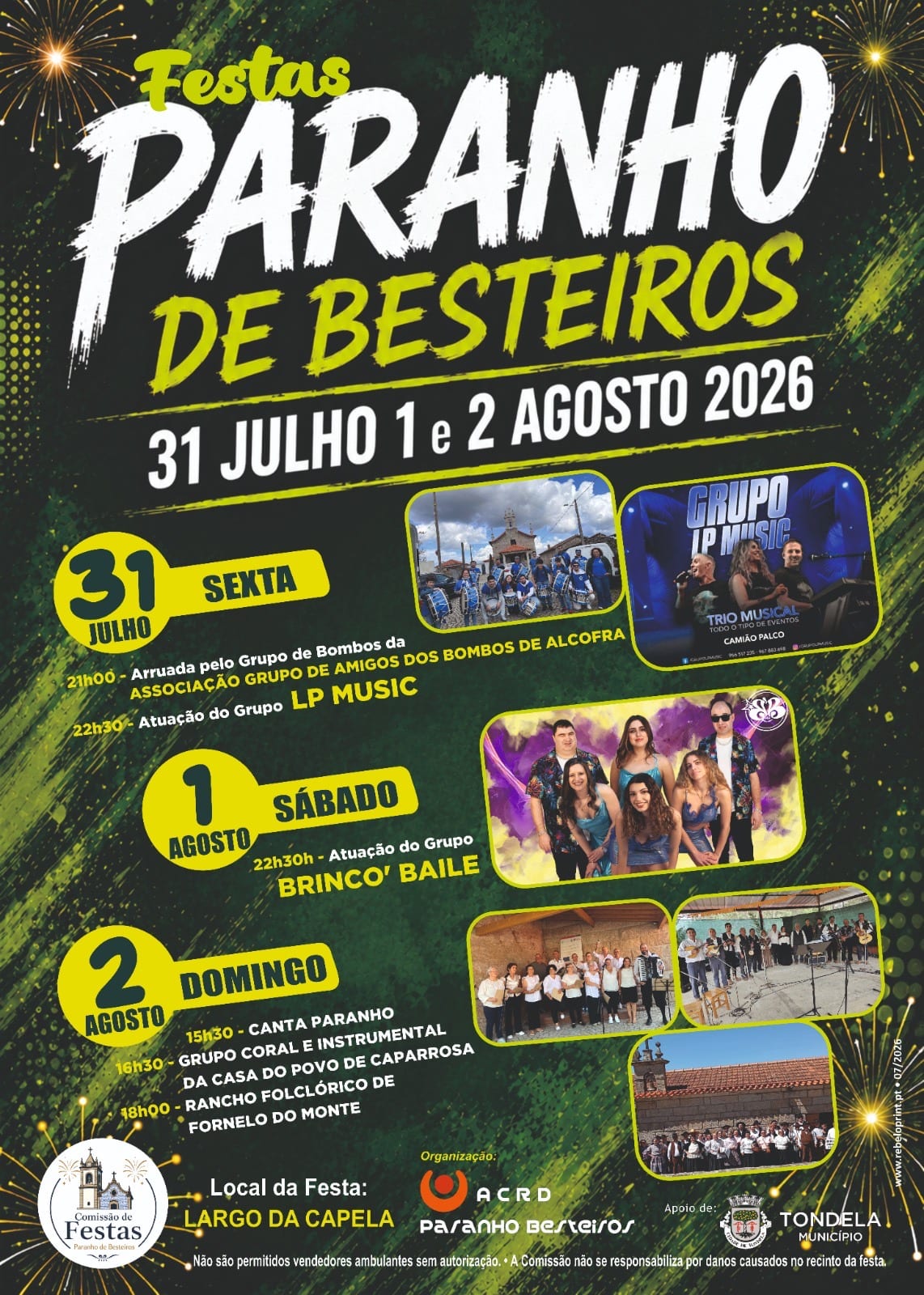 Cartaz de Festas de Paranho de Besteiros