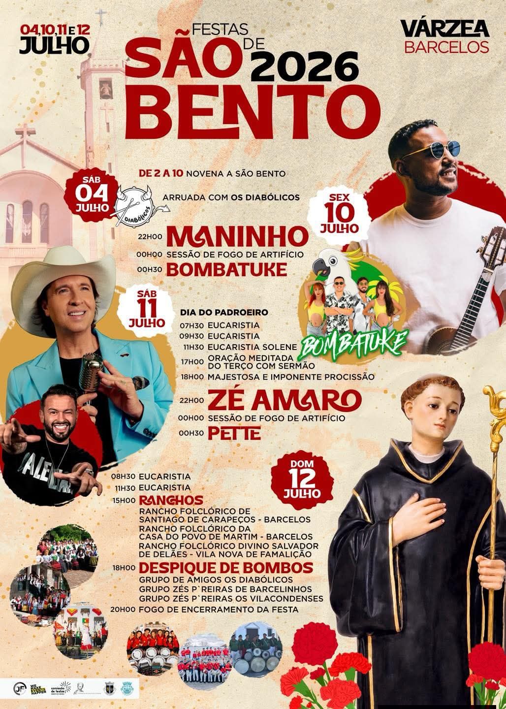 Cartaz de Festas de S. Bento