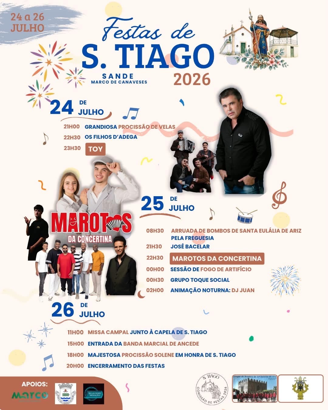 Cartaz de Festas de S. Tiago