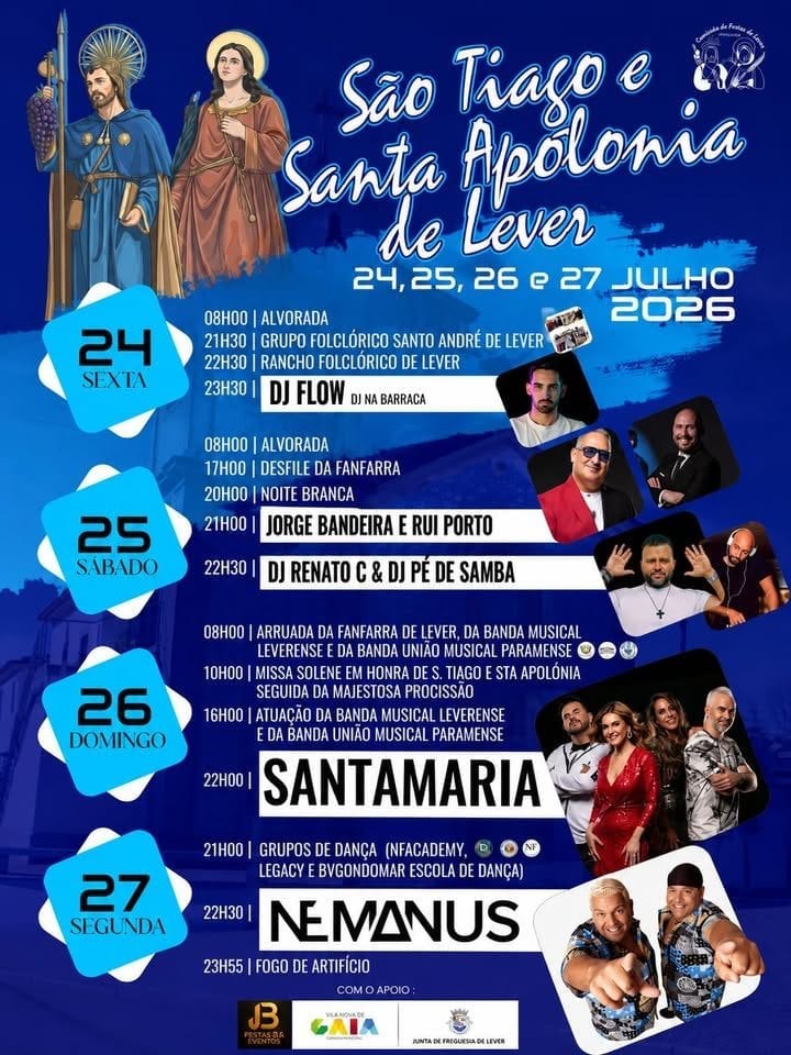 Cartaz de Festas de S. Tiago e St.ª Apolónia