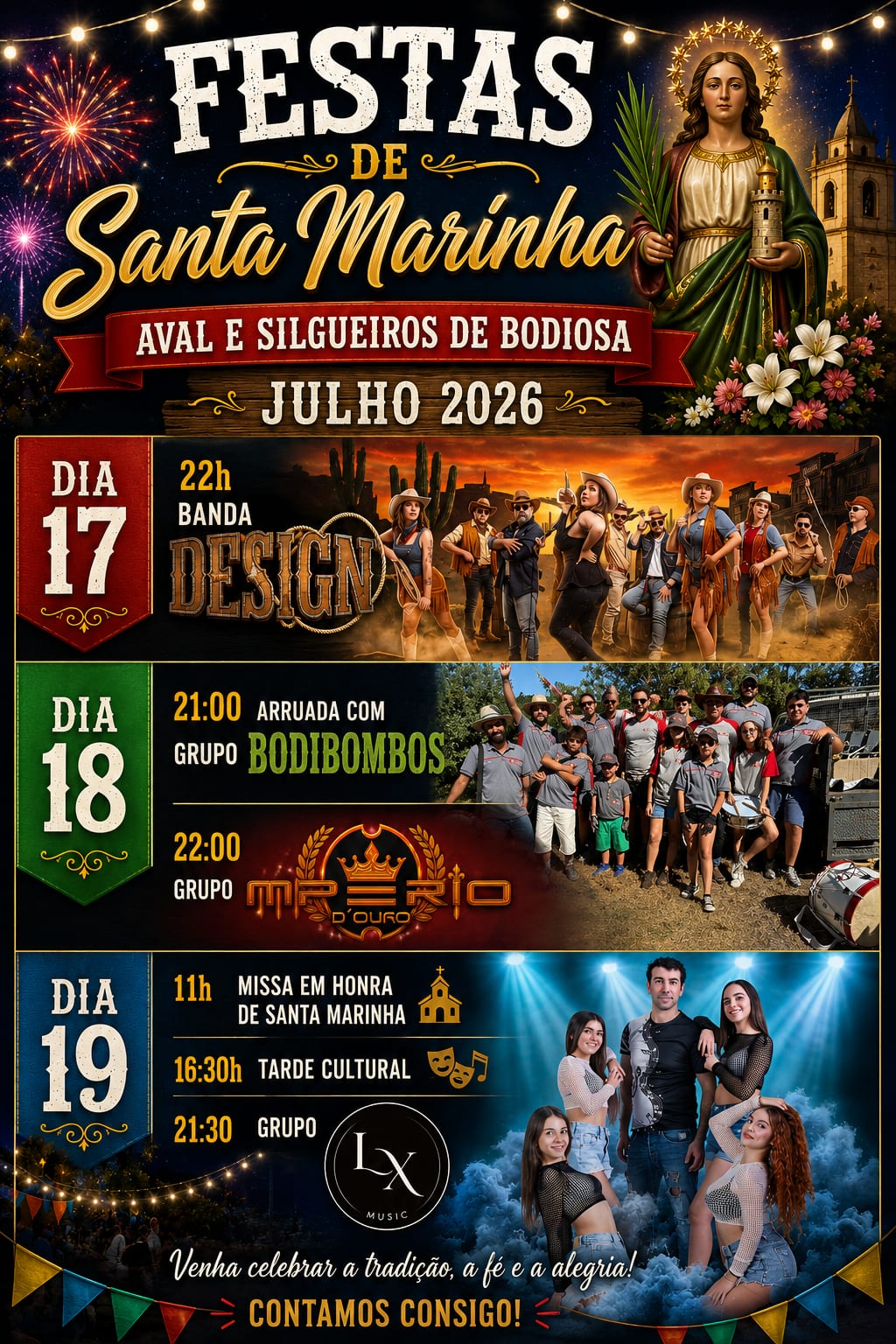 Cartaz de Festas de Santa Marinha