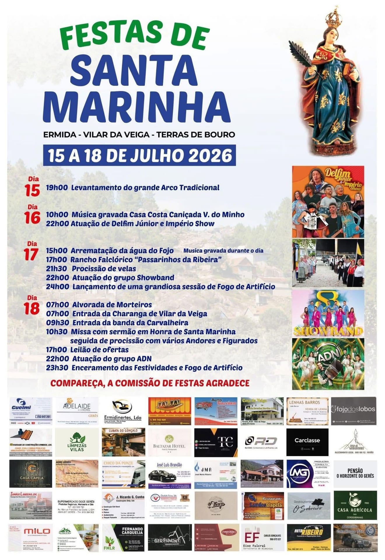 Cartaz de Festas de Santa Marinha